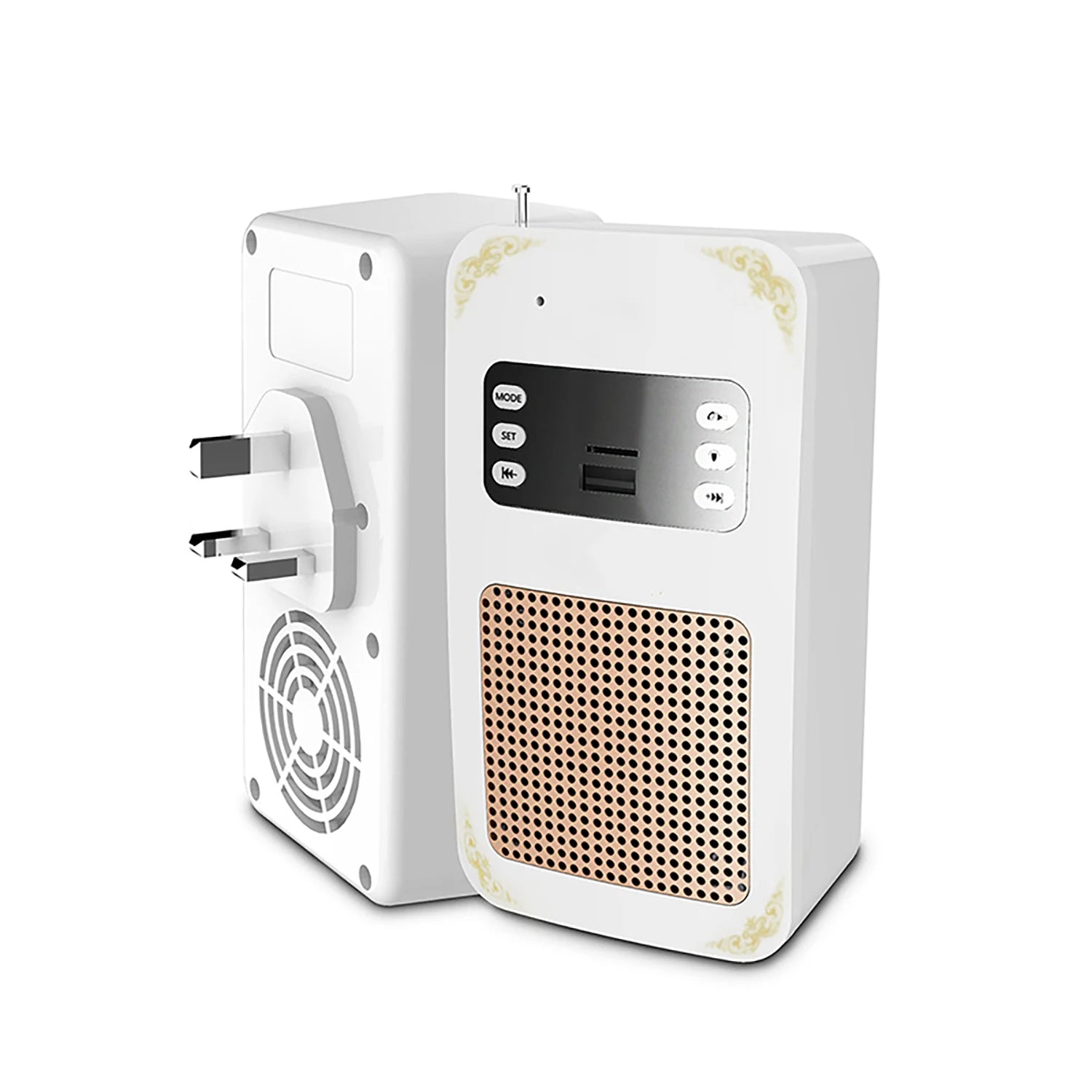 مكبر صوت بلوتوث SQ-669 يثبت على الحائط مع مصباح وتشغيل MP3 وتحكم عبر التطبيق