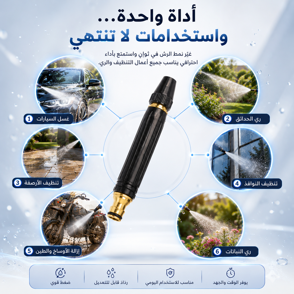 مسدس رش ماء عالي الضغط